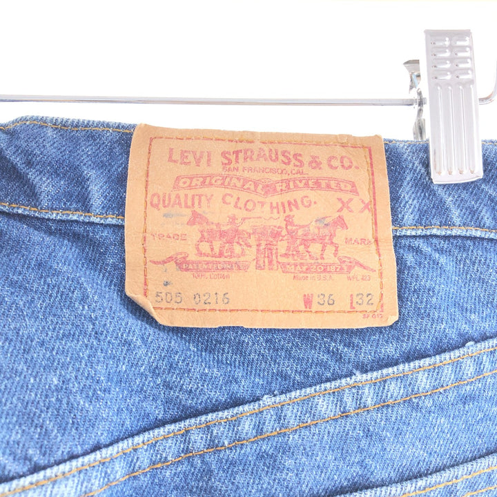 80'S Levi's 505 Tapered Jeans Denim Pants Made in USA Men's W35 Vintage /taa001396