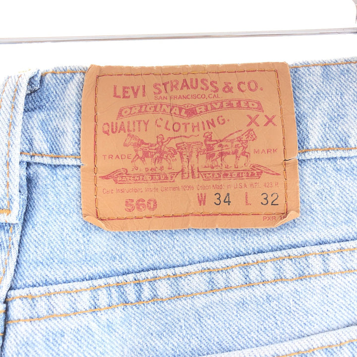 90'S Levi's 550 Tapered Jeans Denim Pants Made in USA Men's W34 Vintage /taa001397