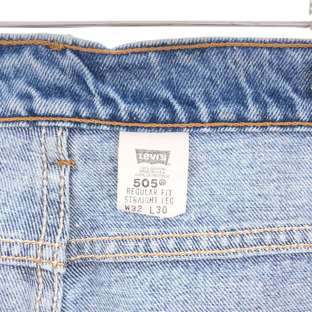 90'S Levi's 505 REGULAR FIT STRAIGHT LEG tapered jeans denim pants made in USA men's w31 vintage /taa001409