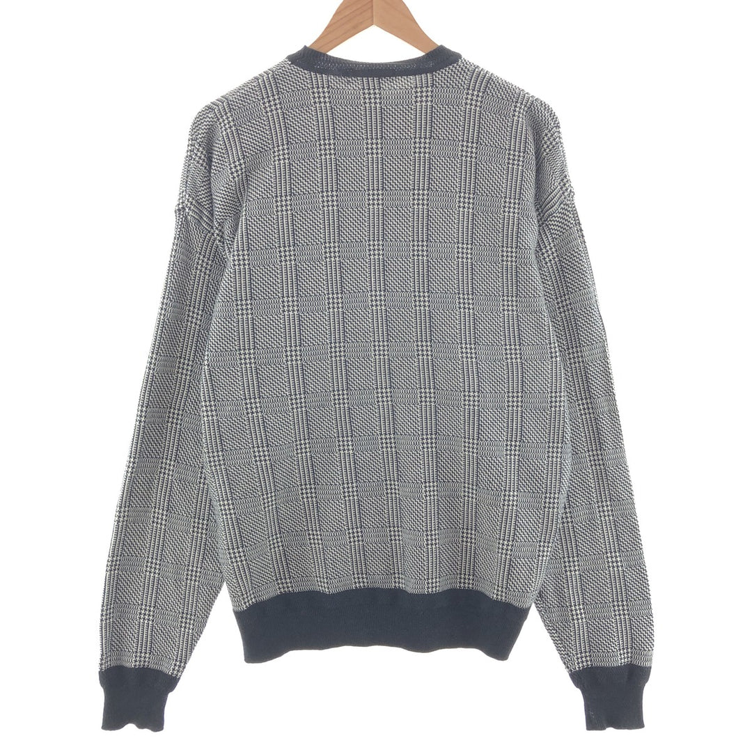 NAUTICA All-over Print Cotton Knit Sweater Men's L /taa001509