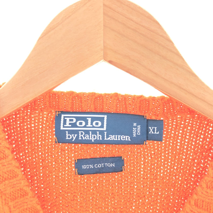 Ralph Lauren POLO by Ralph Lauren Cotton Knit Sweater Men's L Vintage /taa001534