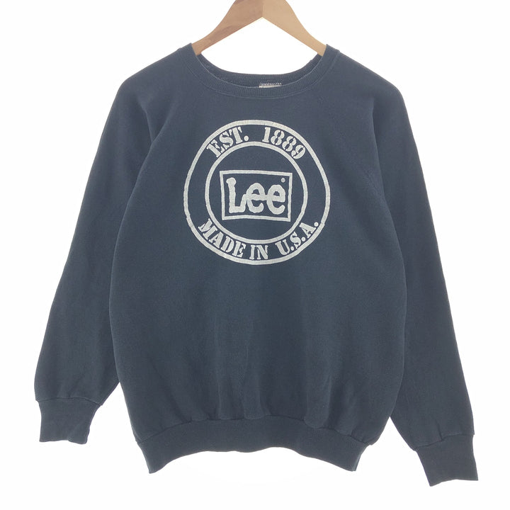 90'S Lee Logo Sweatshirt Made in USA Women's M Vintage /taa001605