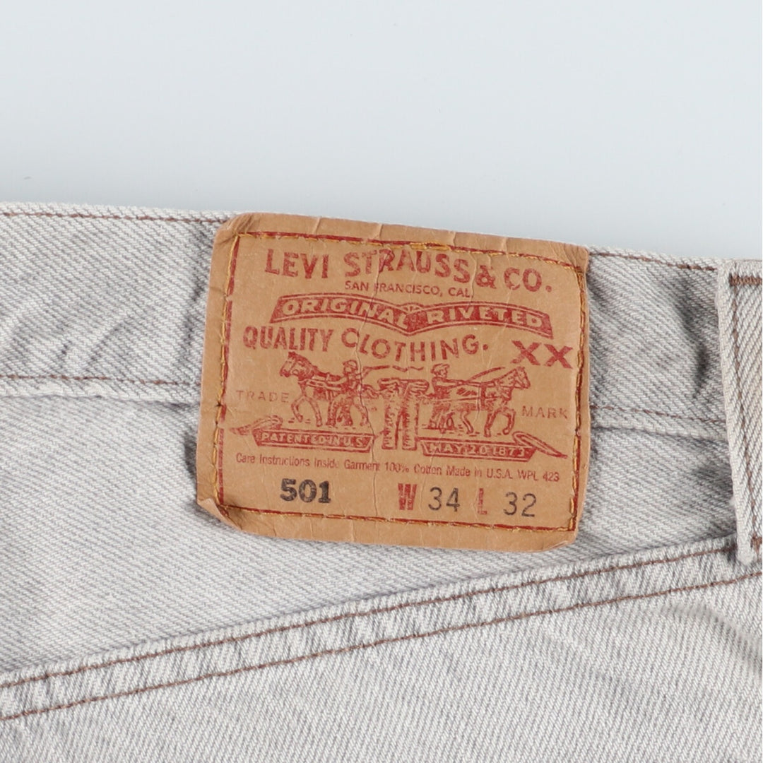 90'S Levi's 501 Jeans Straight Denim Pants Made in USA Men's W34 Vintage /taa001622