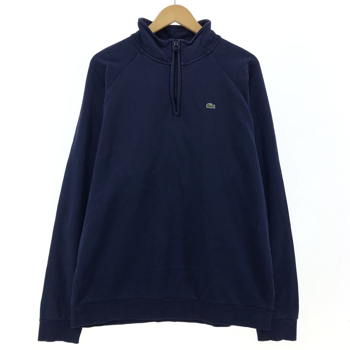 Lacoste LACOSTE Half Zip Sweatshirt Trainer Men's XL /taa001658