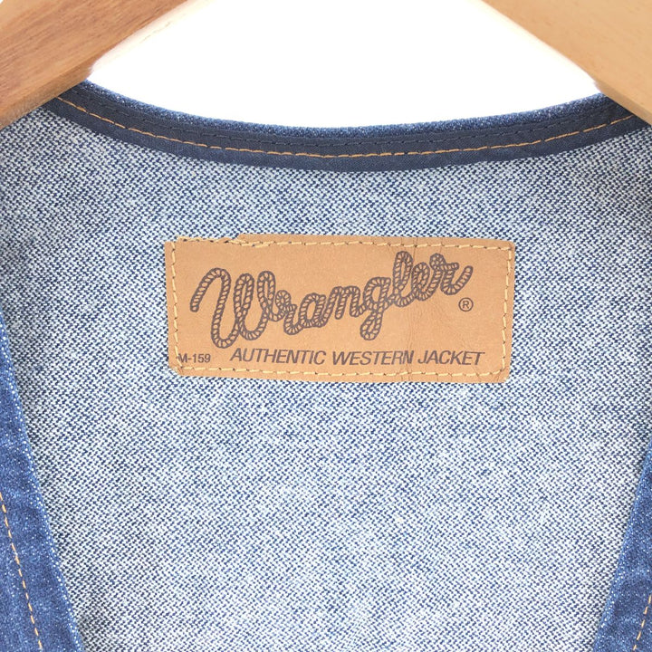 80'S Wrangler denim vest, men's XL, vintage /taa001688