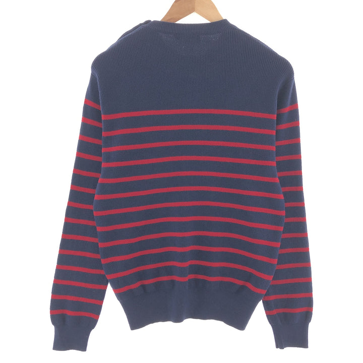 Ralph Lauren POLO RALPH LAUREN Striped Pattern Cotton Knit Sweater Women's L /taa001735