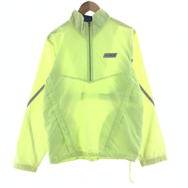 90'S Nike Silver Tag Half Zip Nylon Pullover Men's L Vintage /taa001826