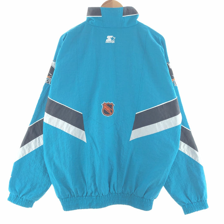 Starter NHL SAN JOSE SHARKS Nylon Jacket Men's XL /taa001831