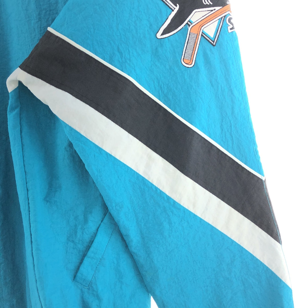 Starter NHL SAN JOSE SHARKS Nylon Jacket Men's XL /taa001831