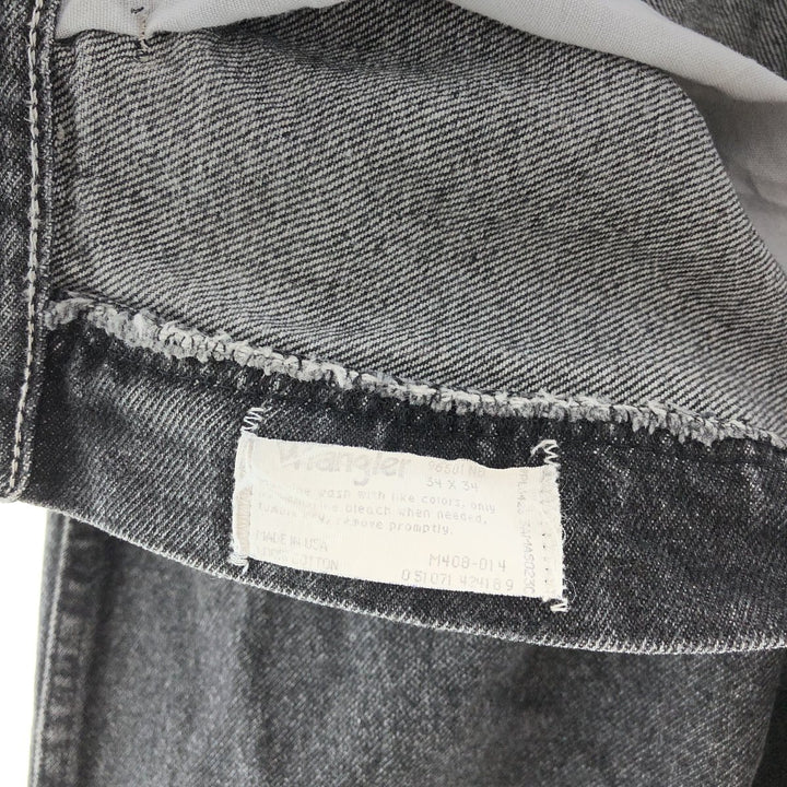 90'S Wrangler Black Jeans Denim Pants Made in USA Men's W34 Vintage /taa002009