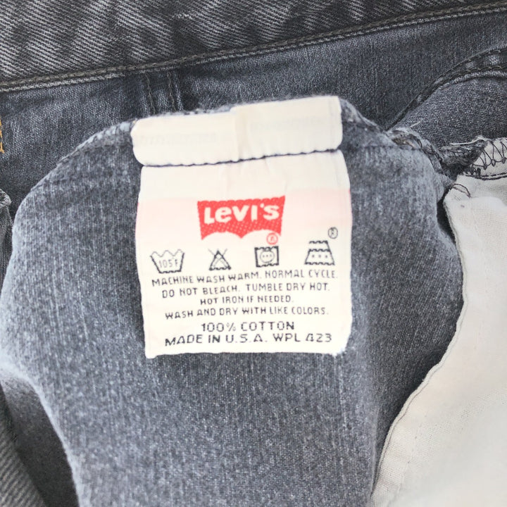 Levi's Levi's 501 Black Jeans Straight Denim Pants Made in USA Women's M (w26) /taa002043