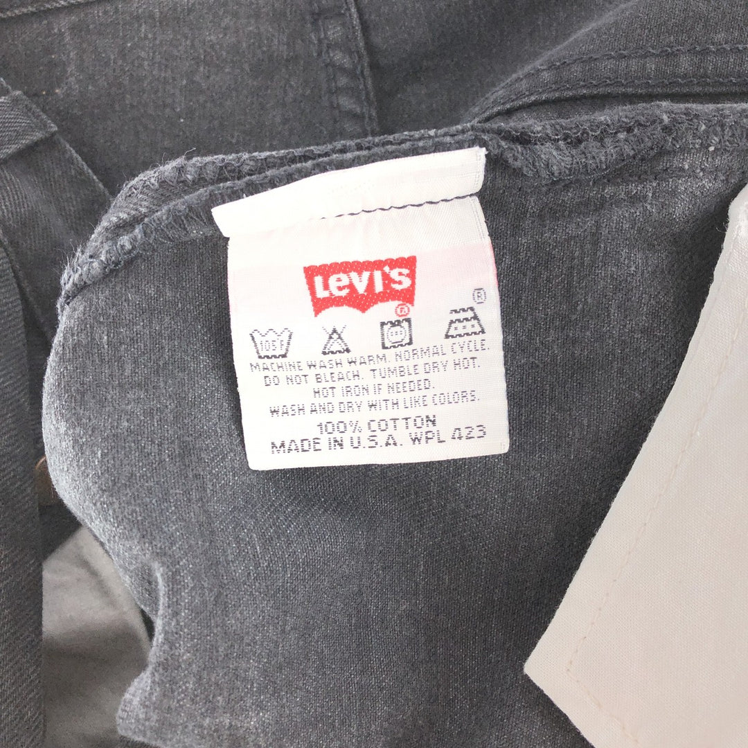 90'S Levi's 501 Black Jeans Straight Denim Pants Made in USA Men's W32 Vintage /taa002047