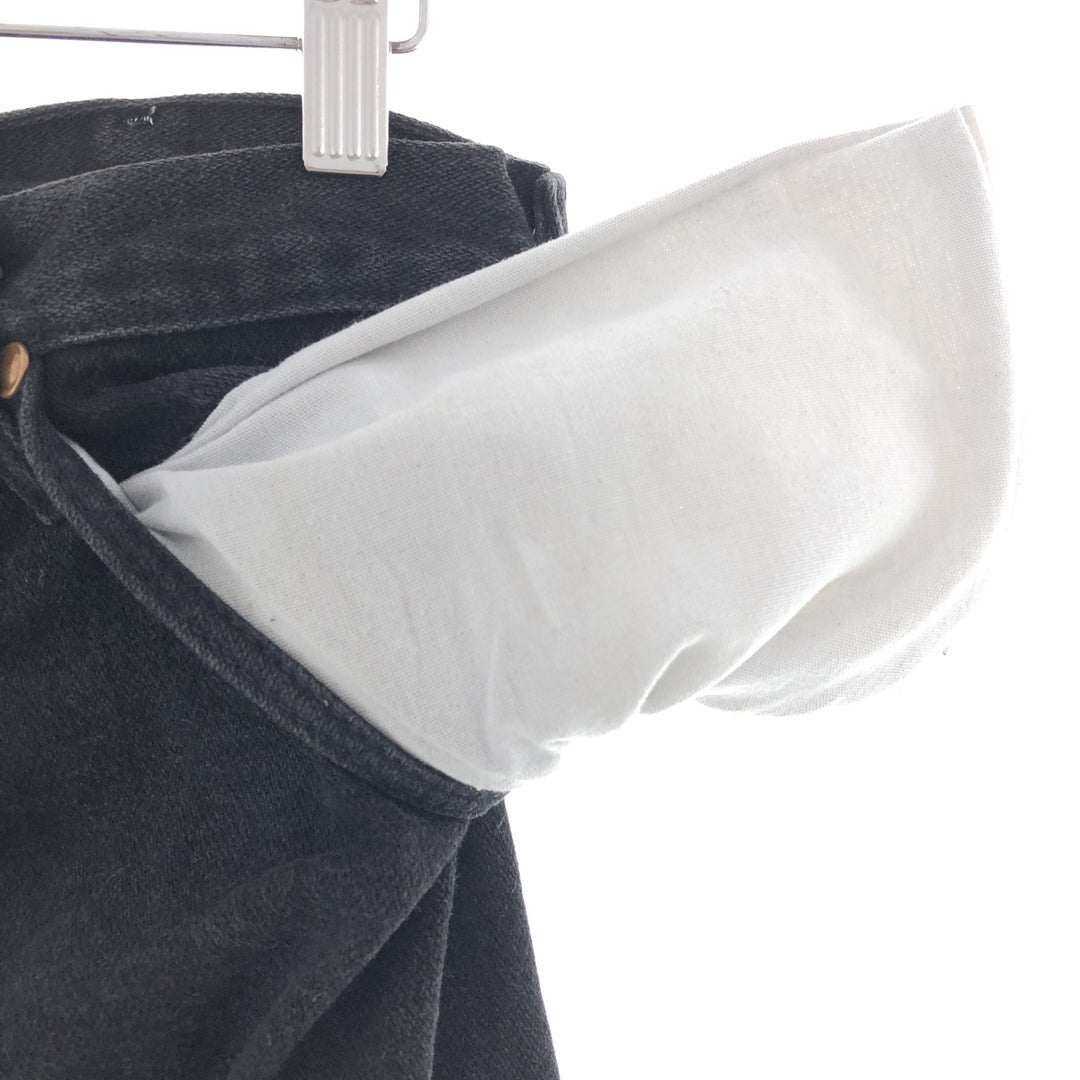 Wrangler Black Jeans Straight Denim Pants Made in USA Men's W30 /taa002100