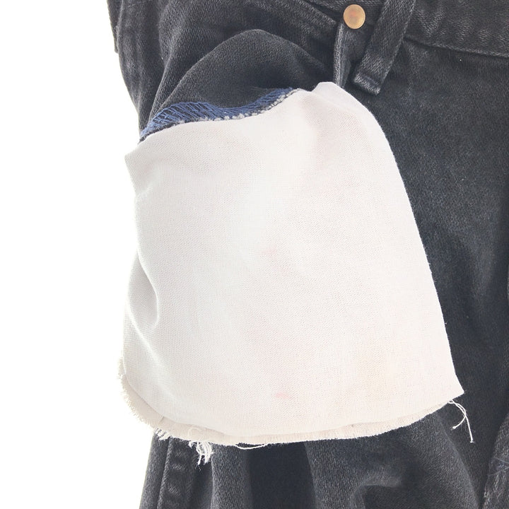 Wrangler Black Jeans Straight Denim Pants Made in USA Men's W34 /taa002104