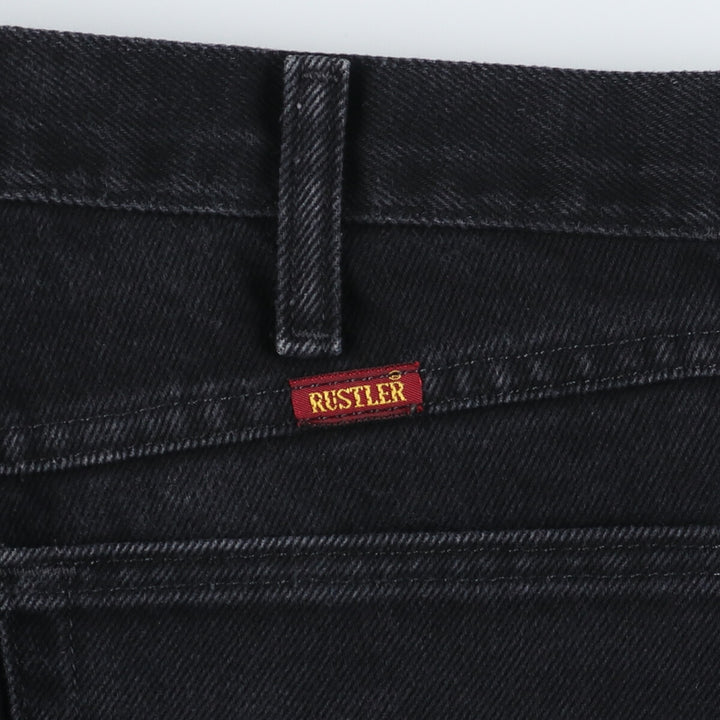 RUSTLER Black denim pants for men w34 /taa002115