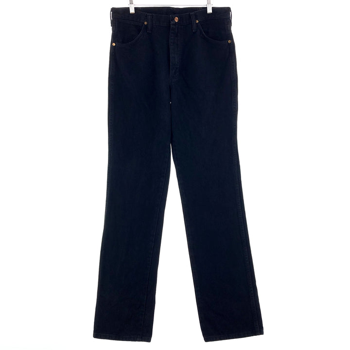 80s-90'S Wrangler Black Denim Pants Made in USA Men's W33 Vintage /taa002132