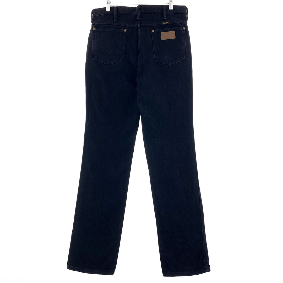 80s-90'S Wrangler Black Denim Pants Made in USA Men's W33 Vintage /taa002132