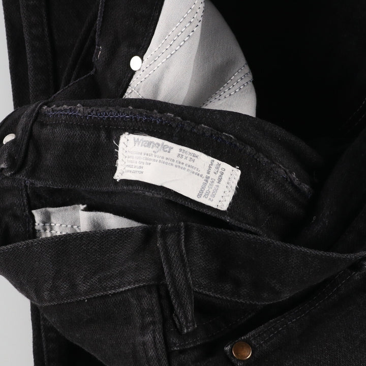 80s-90'S Wrangler Black Denim Pants Made in USA Men's W33 Vintage /taa002132