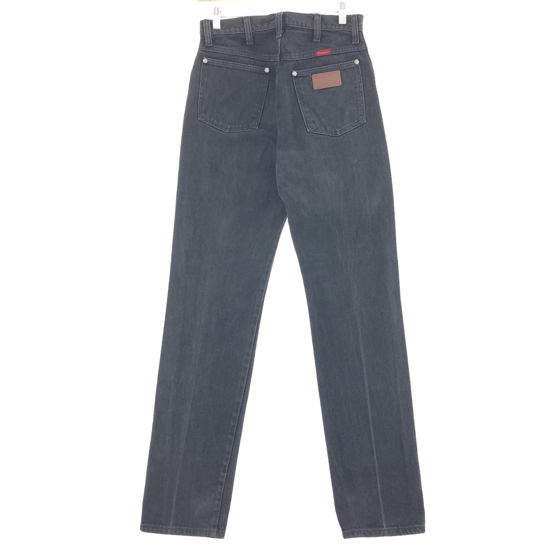 90'S Wrangler Black Denim Straight Denim Pants Made in USA Men's W29 Vintage /taa002284