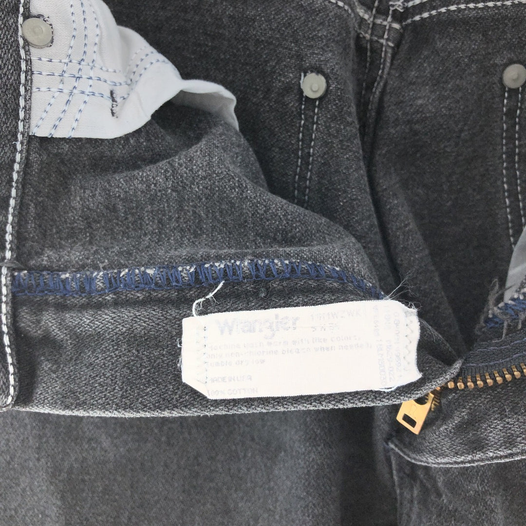 90'S Wrangler Black Denim Straight Denim Pants Made in USA Men's W29 Vintage /taa002284