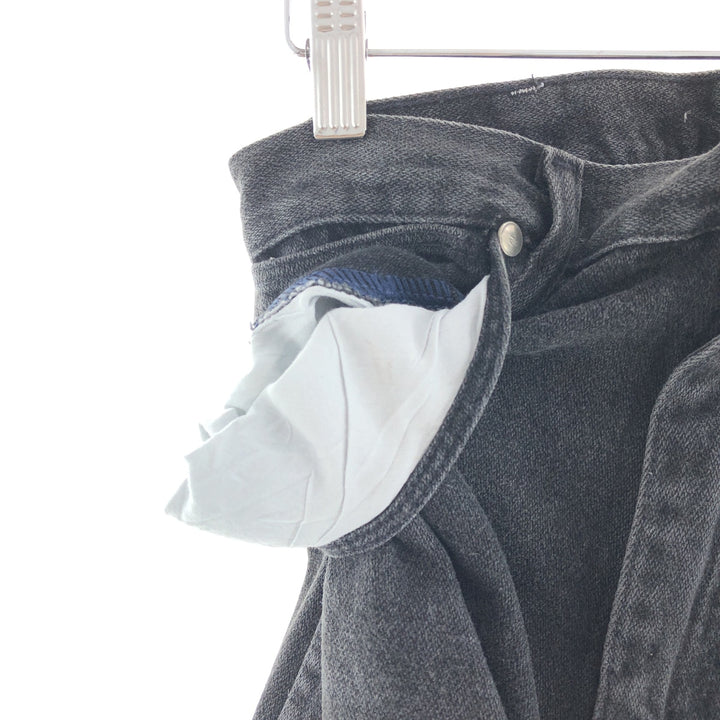 90'S Wrangler Black Denim Straight Denim Pants Made in USA Men's W29 Vintage /taa002284