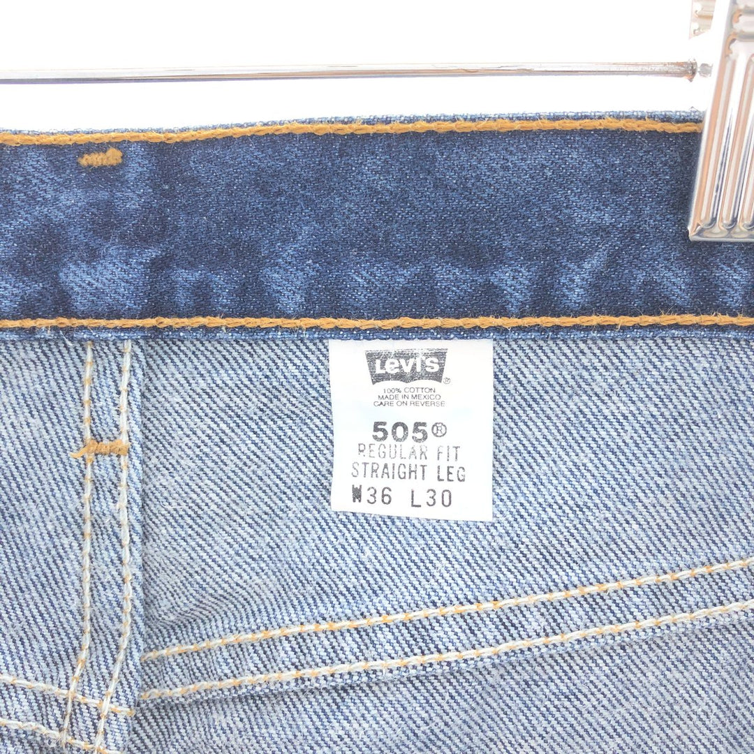 Levi's 505 REGULAR FIT STRAIGHT LEG tapered jeans denim pants men's w36 /taa002331