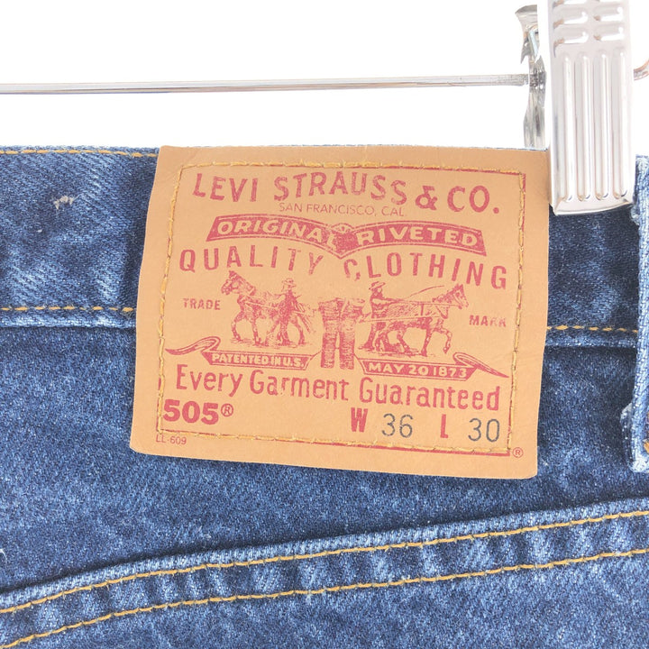 Levi's 505 REGULAR FIT STRAIGHT LEG tapered jeans denim pants men's w36 /taa002331