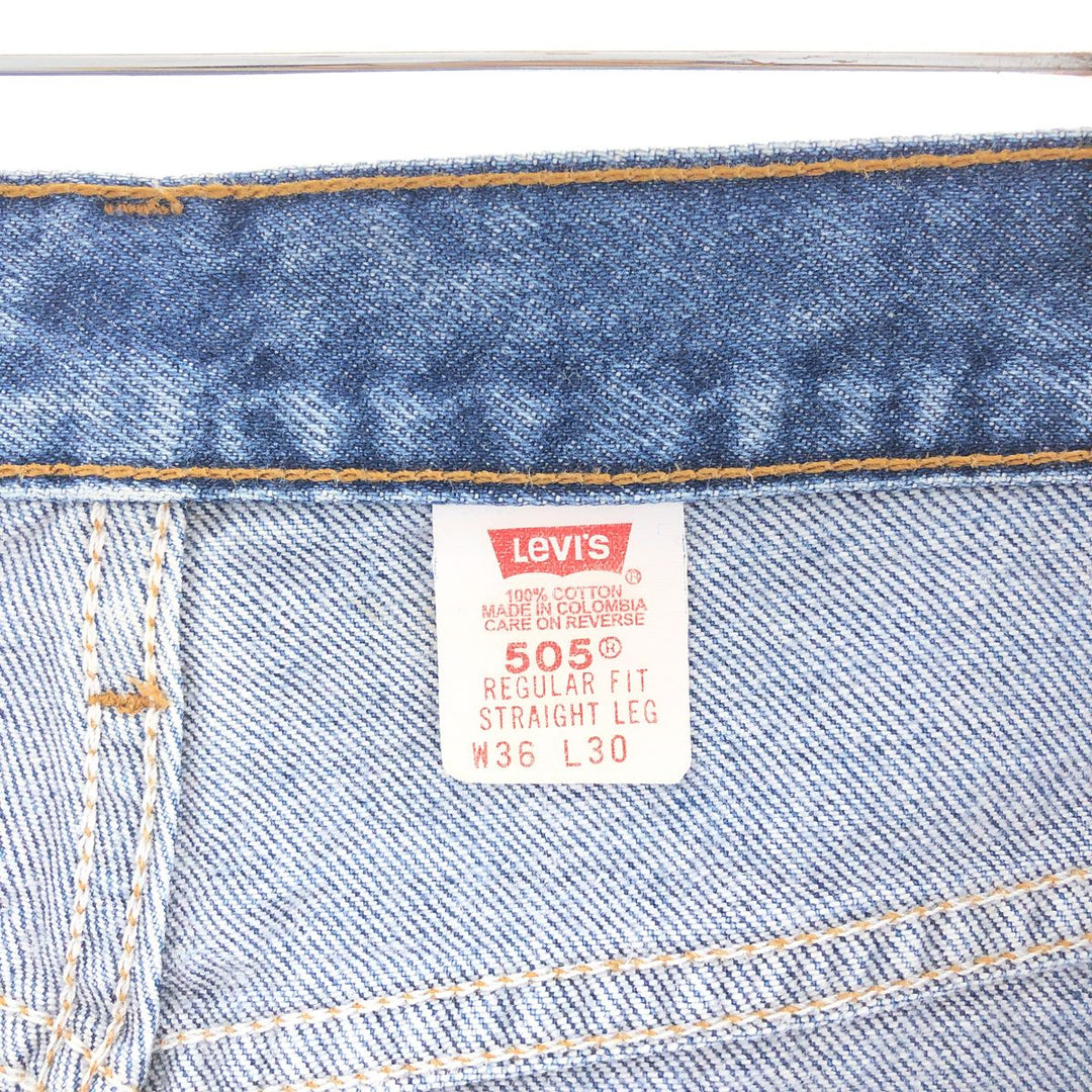 90'S Levi's 505 REGULAR FIT STRAIGHT LEG tapered jeans denim pants men's w36 vintage /taa002332