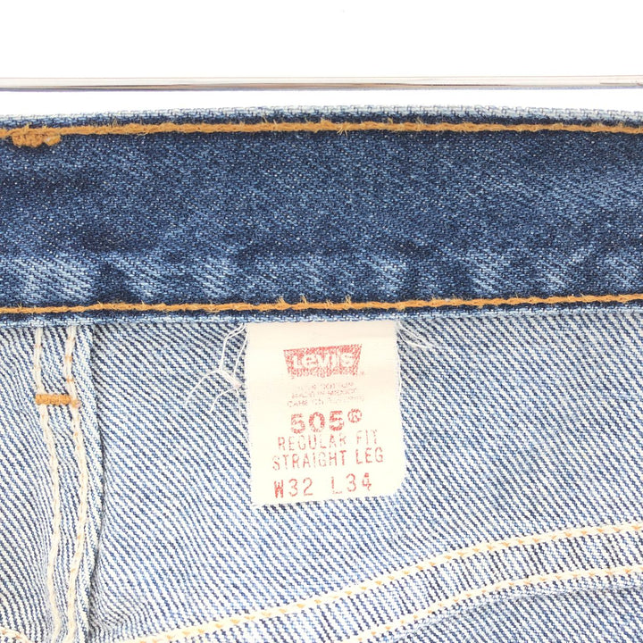 00'S Levi's 505 REGULAR FIT STRAIGHT LEG tapered jeans denim pants men's w32 /taa002333