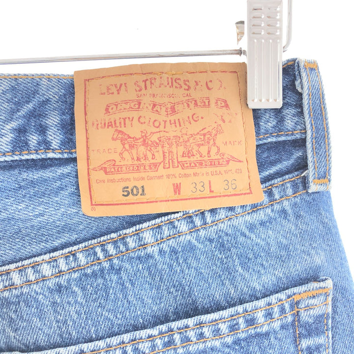 90'S Levi's 501 Jeans Straight Denim Pants Made in USA Men's W32 Vintage /taa002339