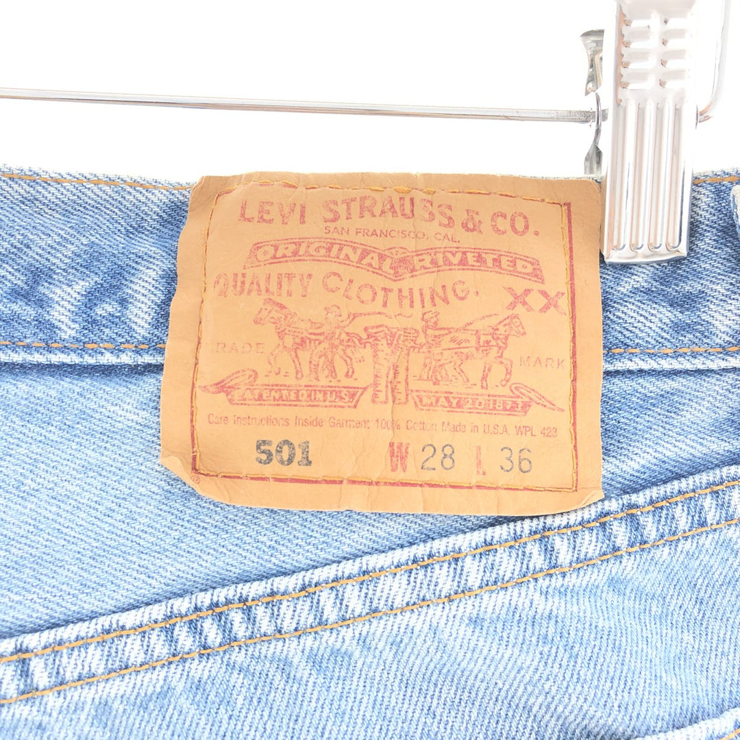 90'S Levi's 501 Jeans Straight Denim Pants Made in USA Women's L (w28) Vintage /taa002350