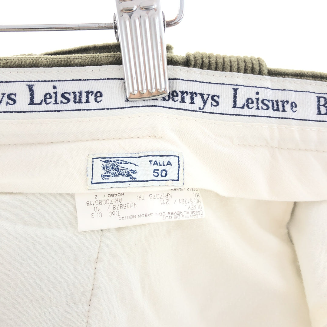 Burberry's Two-pleat Corduroy Pants Men's W38 / taa002422