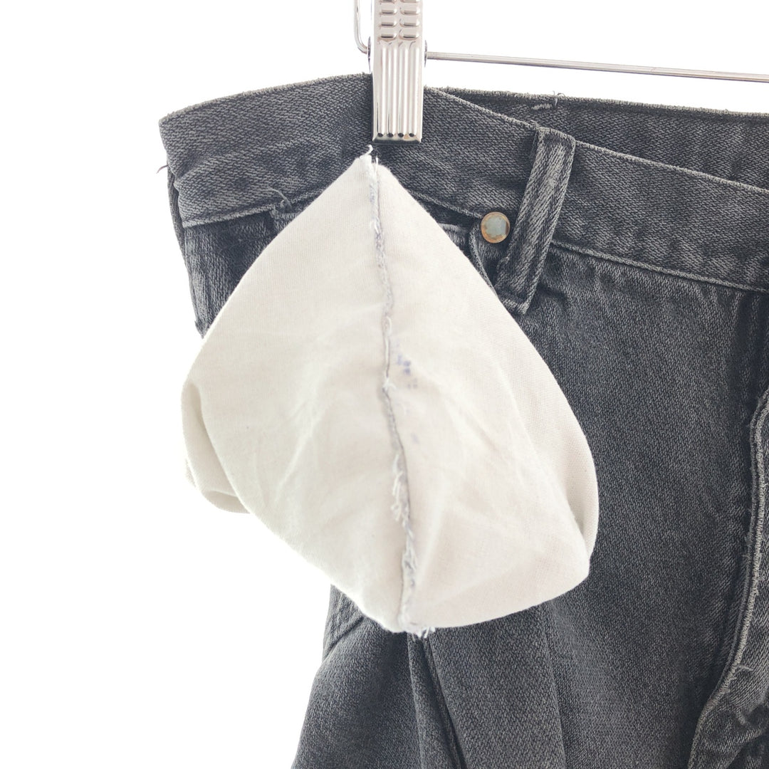 90'S Wrangler RELAXED FIT Black Denim Denim Pants Men's W36 Vintage /taa002444