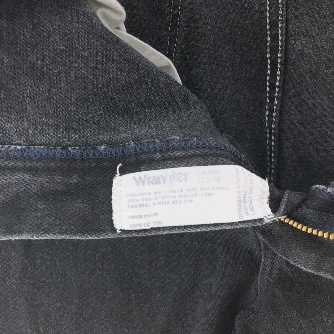 90'S Wrangler Black Denim Denim Pants Made in USA Men's W32 Vintage /taa002458