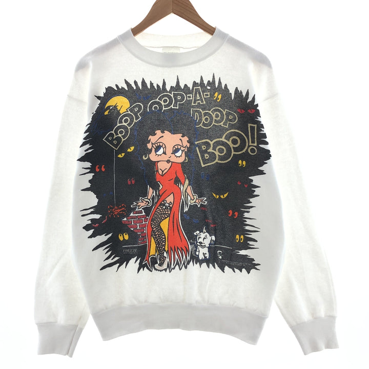 90'S TULTEX BETTY BOOP Betty Boop character sweatshirt, made in USA, men's L, vintage /taa002489