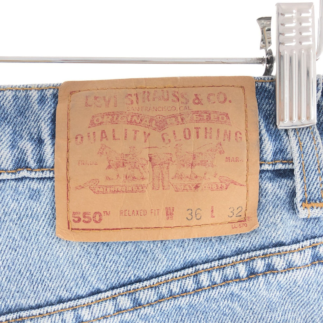 90'S Levi's 550 Relaxed Fit Tapered Denim Pants Men's W36 Vintage /taa002663