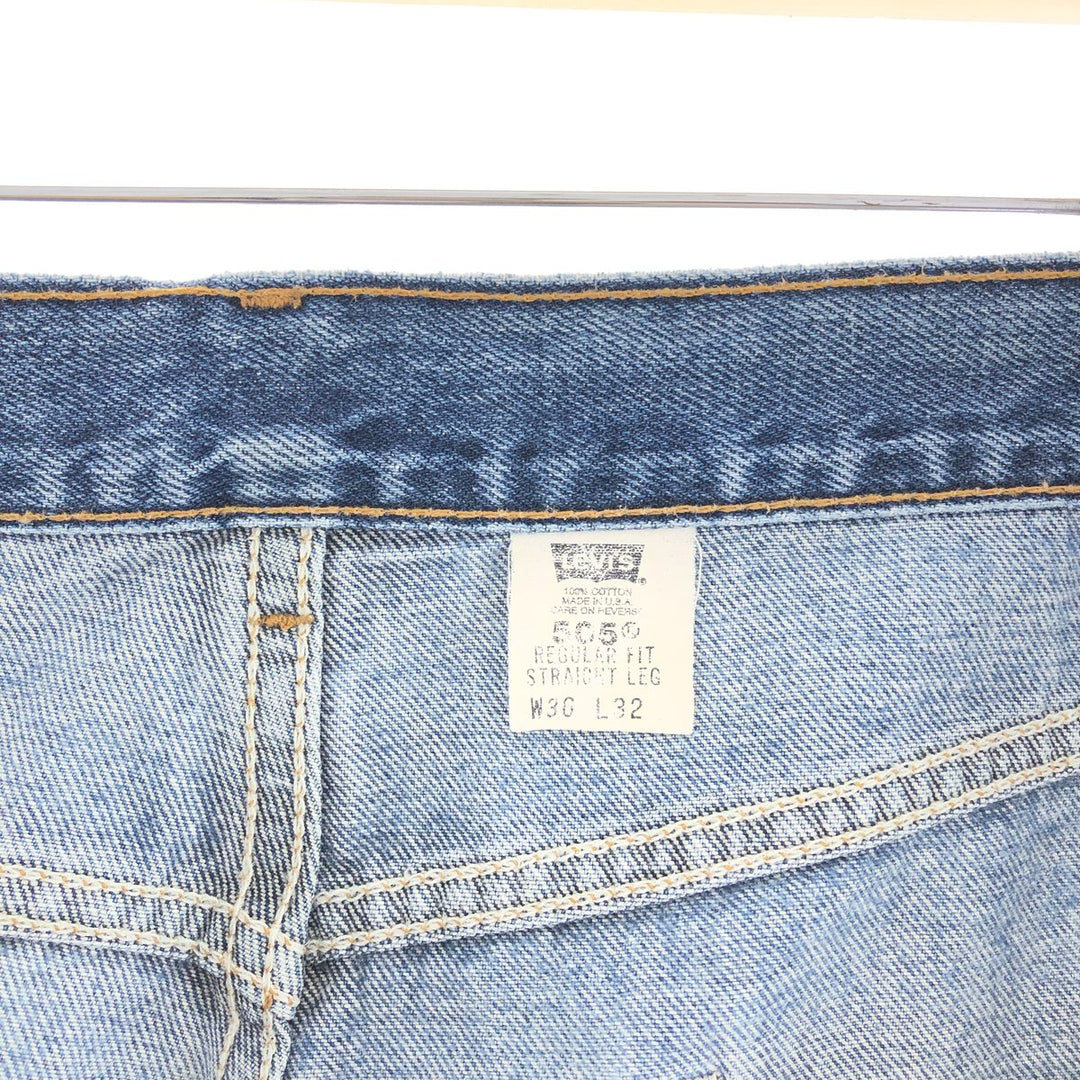 Levi's 505 REGULAR FIT STRAIGHT LEG tapered denim pants made in USA men's w36 /taa002734