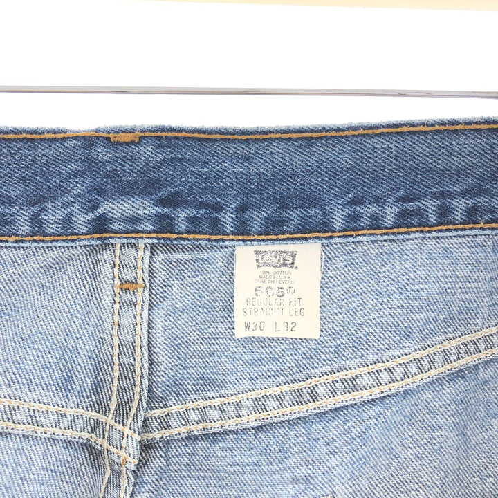 Levi's 505 REGULAR FIT STRAIGHT LEG tapered denim pants made in USA men's w36 /taa002734