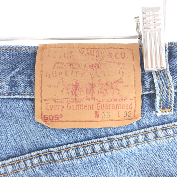 Levi's 505 REGULAR FIT STRAIGHT LEG tapered denim pants made in USA men's w36 /taa002734