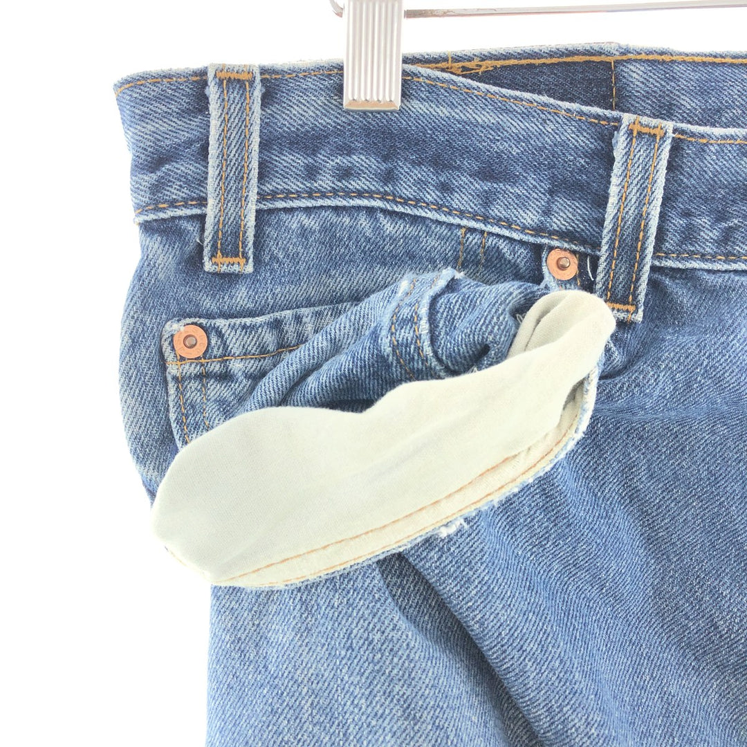 Levi's 505 REGULAR FIT STRAIGHT LEG tapered denim pants made in USA men's w36 /taa002734