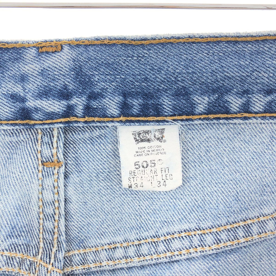 Levi's 505 REGULAR FIT STRAIGHT LEG tapered denim pants for men w34 /taa002735
