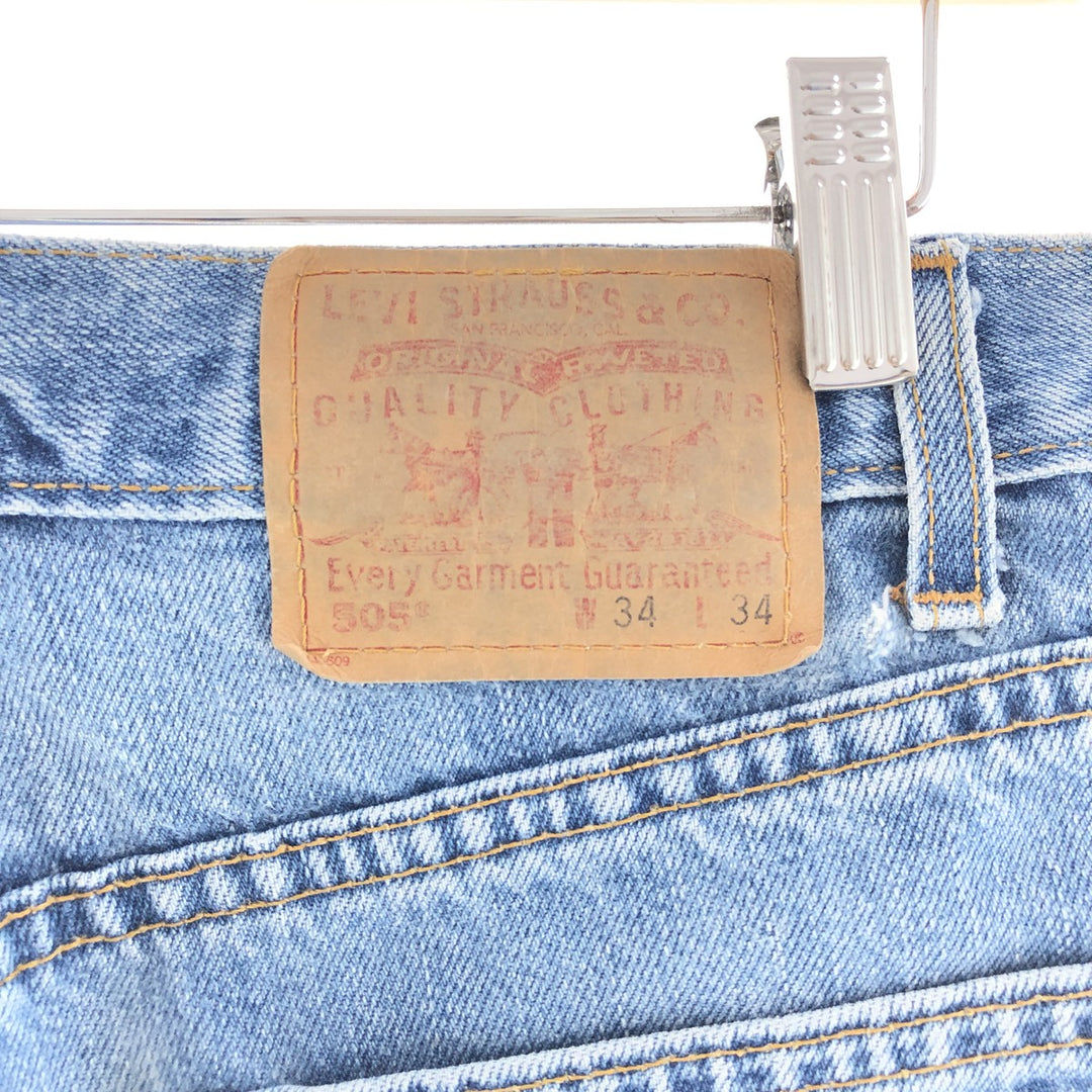 Levi's 505 REGULAR FIT STRAIGHT LEG tapered denim pants for men w34 /taa002735