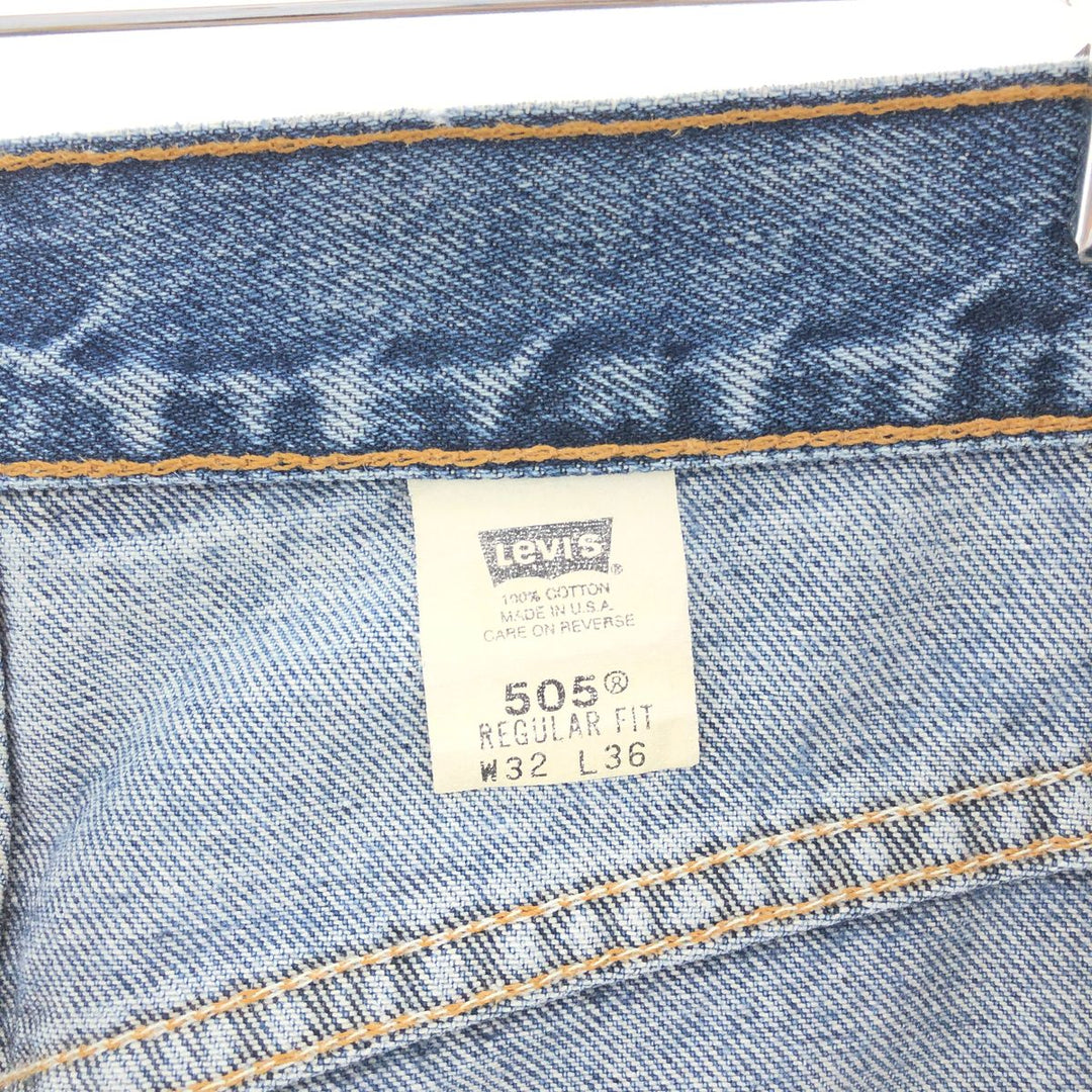 Levi's 505 REGULAR FIT tapered denim pants made in USA men's w32 /taa002738