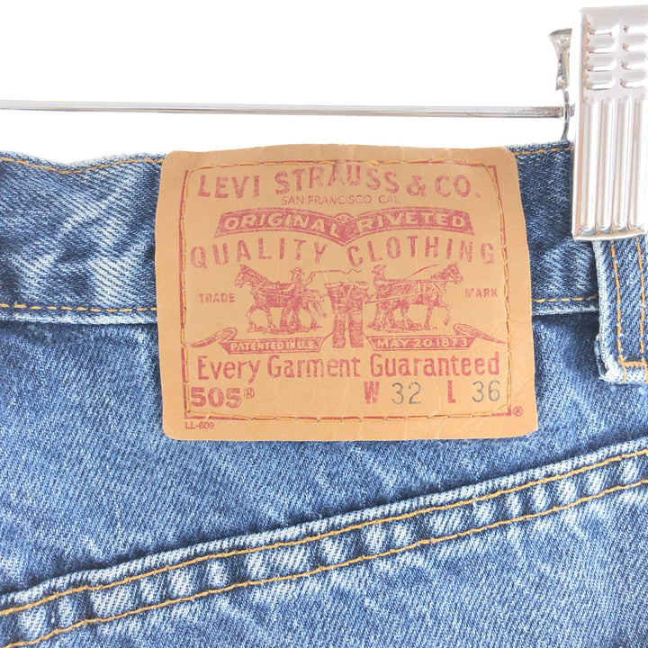 Levi's 505 REGULAR FIT tapered denim pants made in USA men's w32 /taa002738