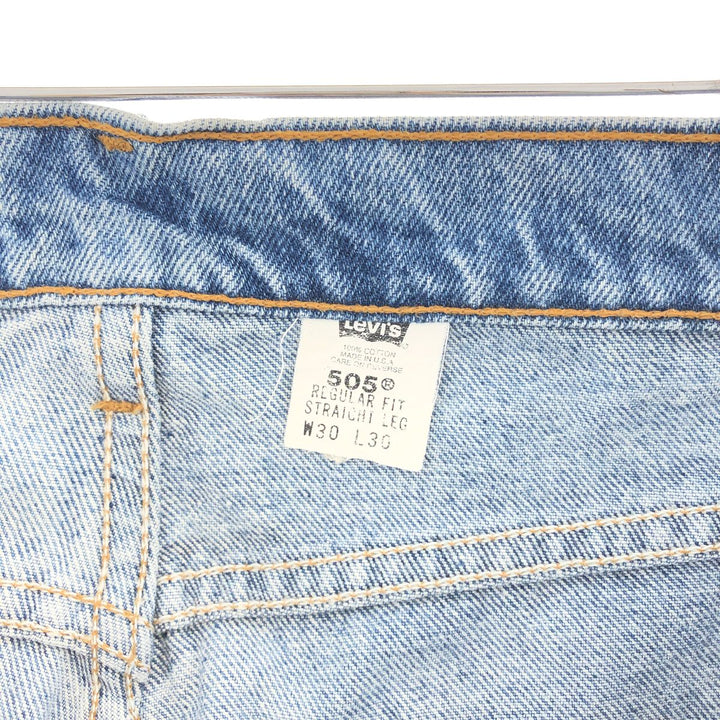 90'S Levi's 505 REGULAR FIT STRAIGHT LEG tapered denim pants made in USA men's w30 vintage /taa002746
