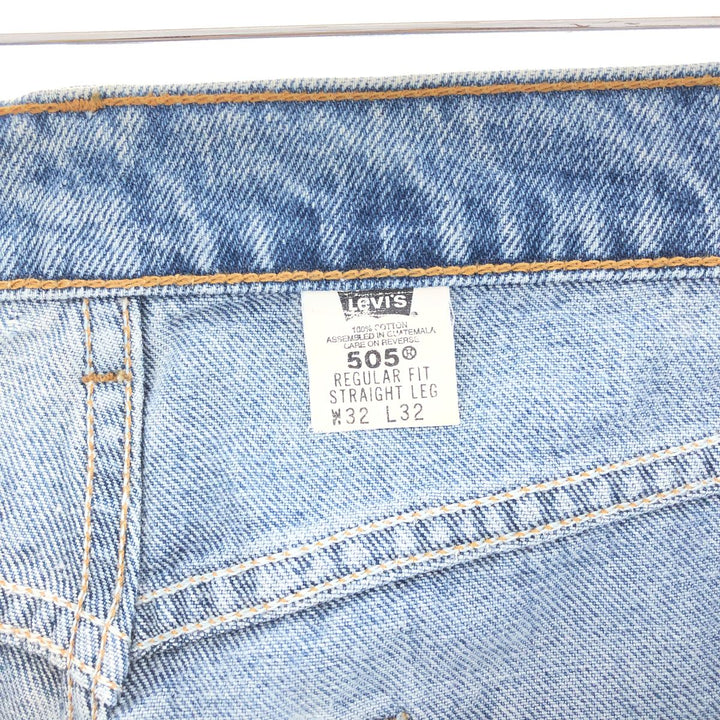 90'S Levi's 505 REGULAR FIT STRAIGHT LEG tapered denim pants men's w32 vintage /taa002749