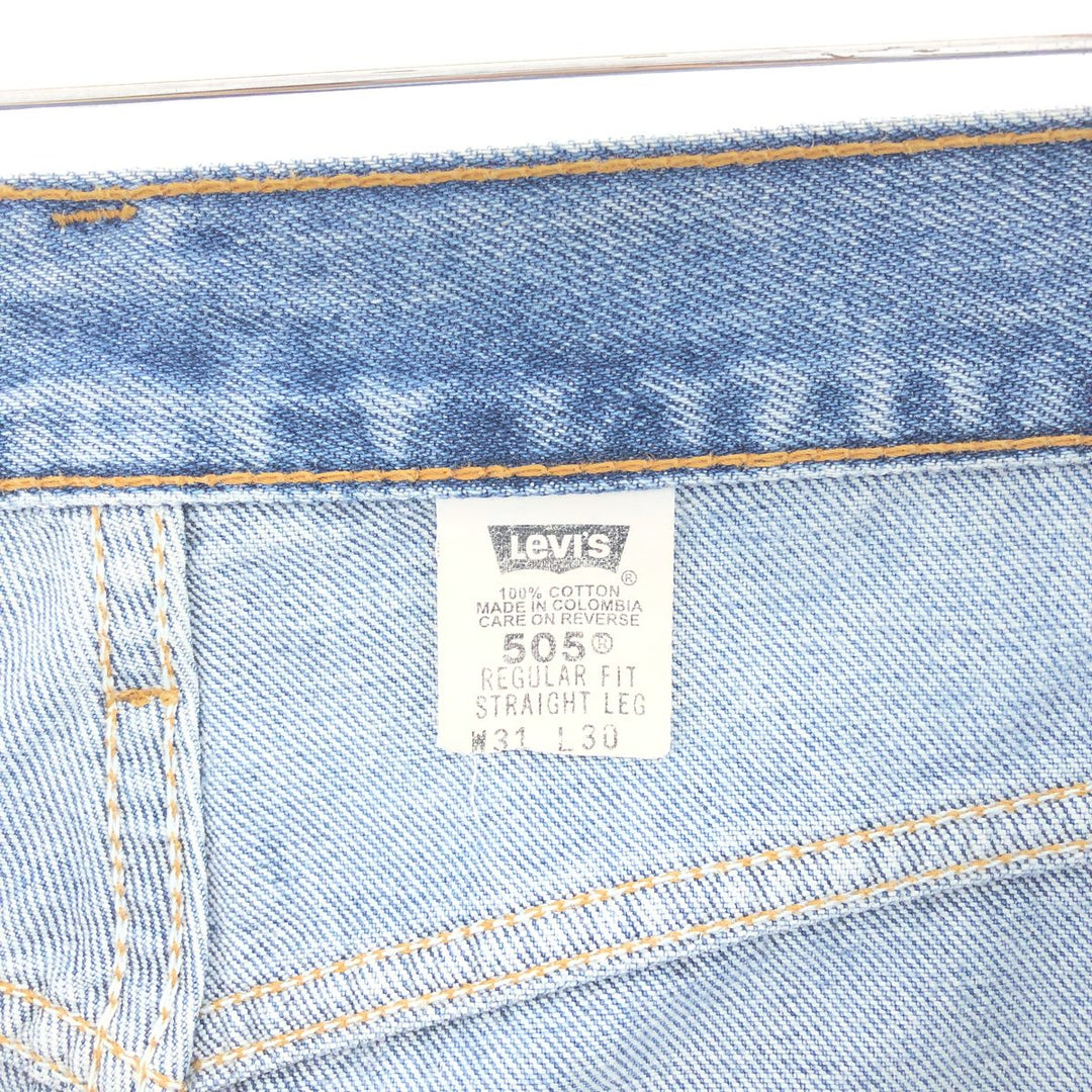 Levi's 505 REGULAR FIT STRAIGHT LEG tapered denim pants for men w31 /taa002757