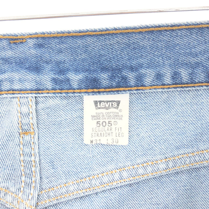 Levi's 505 REGULAR FIT STRAIGHT LEG tapered denim pants for men w31 /taa002757