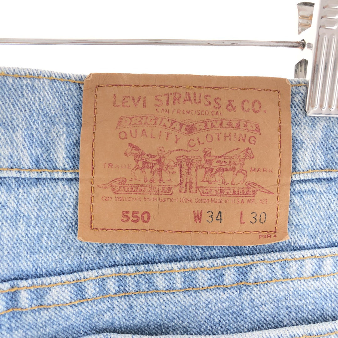 90'S Levi's 550-4834 Tapered Denim Pants Made in USA Men's W34 Vintage /taa002827