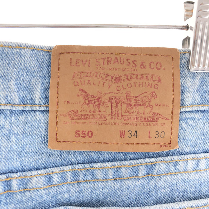 90'S Levi's 550-4834 Tapered Denim Pants Made in USA Men's W34 Vintage /taa002827